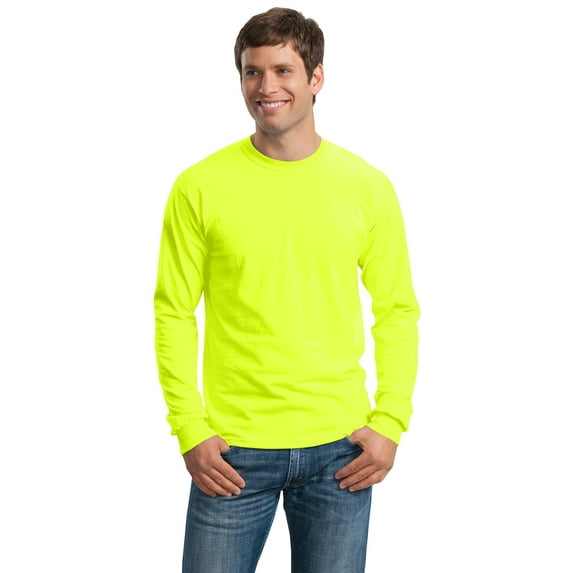 Gildan Men's 100 Percent Cotton Long Sleeve T-Shirt - G2400