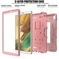 thumbnail image 2 of Dteck Case for Samsung Galaxy Tab A7 Lite 8.7 Inch 2021 (SM-T220/T225),3-Layer Protection Kickstand Heavy Duty Shockproof Rugged High Impact Protective Cover for Galaxy Tab A7 Lite 8.7" 2021,Rosegold, 2 of 7