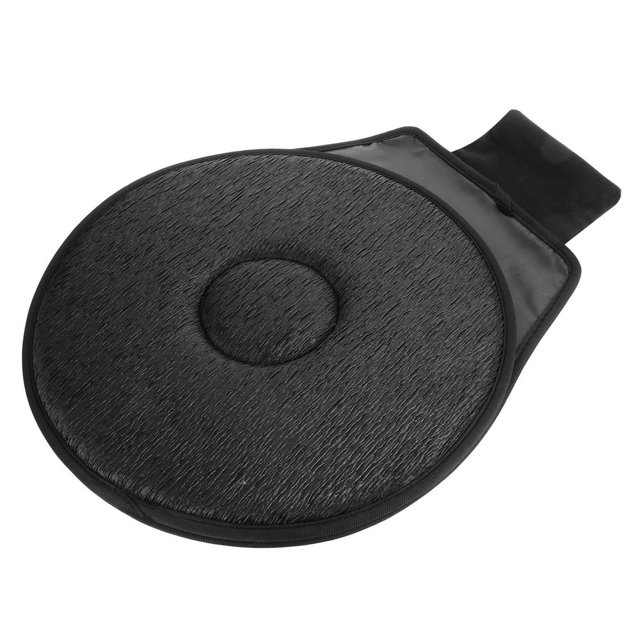 LEEYNEER Car Swivel Cushion Seat Pad Sandwich Fabric Portable Anti-slip Carseat Elderly Round