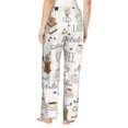thumbnail image 3 of Naloa Coffee Print Women’s Ultra-Soft Comfy Pajama Lounge Pants with Pockets & Drawstring, 3 of 8