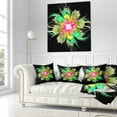 thumbnail image 3 of Designart 16" x 16" Green Polyester Throw Pillow, 3 of 5