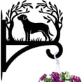 thumbnail image 1 of Soporte de hierro para colgar plantas, ganchos de pared para plantas, diseño de perro, 338 x 397 x 1,8 mm, 1 of 8