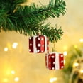 thumbnail image 1 of Adornos navideños de plástico, medias navideñas, muletas, colgantes, pequeños colgantes, accesorios de decoración para árboles de Navidad, 1 of 1