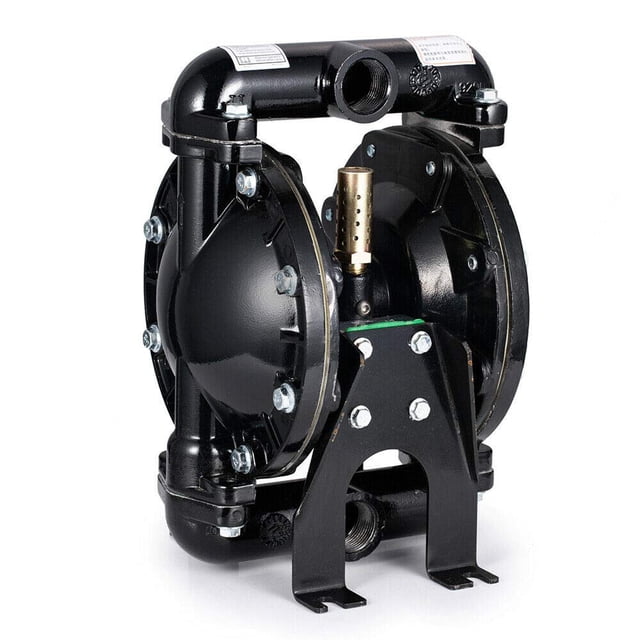 Cozyel Air-Operated Double Diaphragm Pump - 1 Inch Inlet & Outlet, Aluminum, 35 GPM Max 120PSI, QBY4-25L