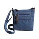 thumbnail image 4 of Bolso de mezclilla informal Bolso bandolera retro Bolso de hombro de color sólido Bolso de almacenamiento cuadrado con cremallera para mujeres Señoras, 4 of 5
