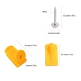thumbnail image 4 of Clip de tornillo de Base de motor, reemplazo de Clips de montaje de bandeja inferior amarilla A0019913970 para modelos Smart Fortwo W450 W451, 8 Uds., 4 of 8