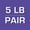Purple - 2.5lb, variant on ProsourceFit Ankle Weights Set of 2 with Adjustable Comfort Fit