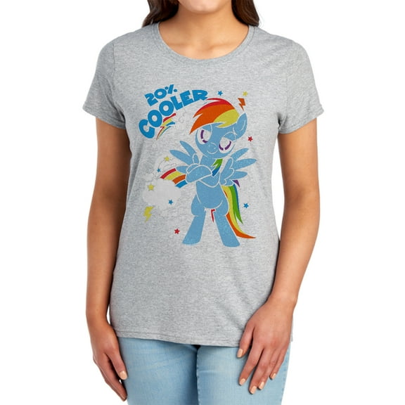 My Little Pony Tv 20 Percent Cooler Women's T Shirt, Athletic Heather, Small