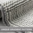 thumbnail image 4 of Awesome Home Ombre Chenille Non-Slip Bath Rug 20"Wx32"L - Grey, 4 of 5