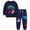 R222-Blue, variant on NOLDARES Toddler Baby Boy Fall Winter Clothes 2pcs Long Sleeve Sweatshirt Tops Elastic Waist Pants Set Funny Print Outfits Clothing(Blue,1-2 Y)