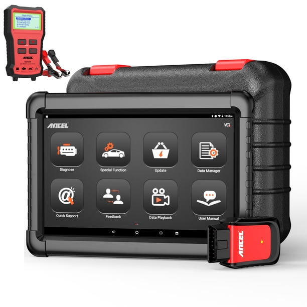 Escáner Automotriz Obd2 Ancel X6 Bidireccional con BST100 12v Probador De Batería De Coche