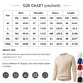 thumbnail image 2 of Men's Textured Knit Crew Neck Sweater Long Sleeve Solid Casual Pullover Top, 2 of 3