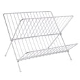 thumbnail image 1 of Bowls Dishes Storage Rack,  High Density Foldable Dish Drainers Stainless Steel Strong Bearing X Shaped  for Cups for Home, 1 of 8