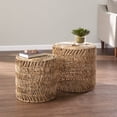 thumbnail image 6 of SEI Davari Water Hyacinth Nesting Tables – 2pc Set, 6 of 6