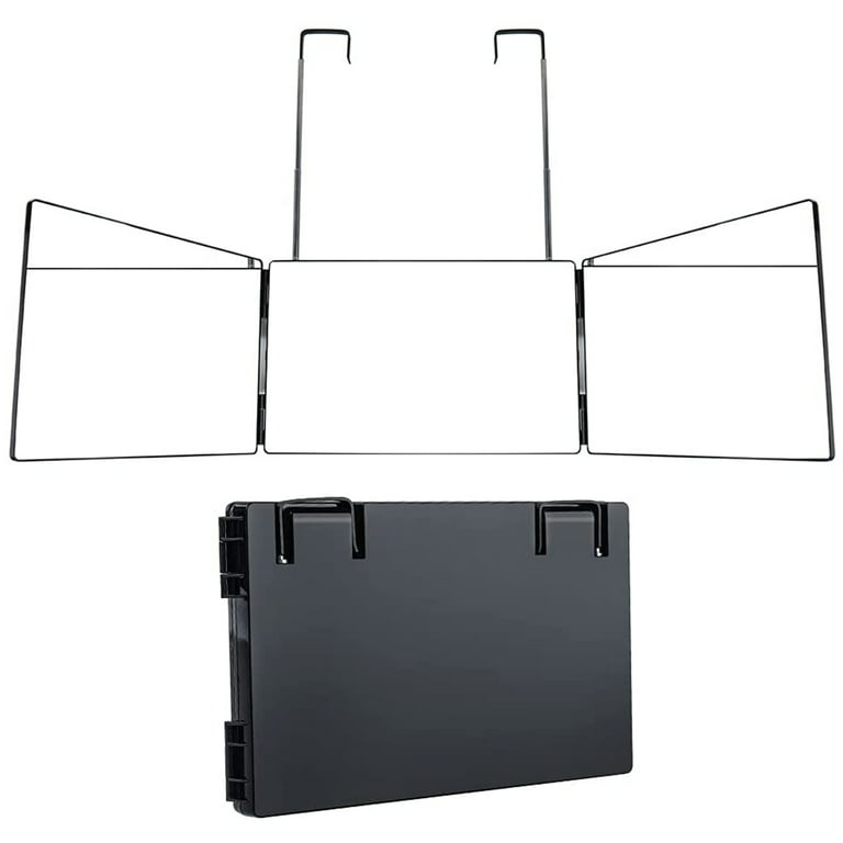 Professional Self Cut Hair Dressing Three-Sided Folding Hanging Mirror -  Ideal Barber Supply