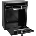 thumbnail image 2 of Steel Mailbox Wall Mount, Medium Locking Mailbox with 3 Keys, 2 of 6