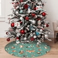 thumbnail image 5 of Lsque Veterinary Clinics Print Christmas Tree Skirt, Tree Skirt with Ties or Velcro, Perfect for Holiday Decorations, Halloween, and New Year-36", 5 of 7