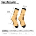 thumbnail image 2 of Fotbe German Shepherd Dog Pattern Long Socks for Men & Women – Breathable & Stretchy Compression Socks, Ideal for Running, Travel, and Everyday Wear Size 5-11, 2 of 6