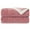 Dusty Pink, variant on Exclusivo Mezcla 50"x70" Sherpa Fleece Throw Blanket, Reversible Velvet Plush Blankets and Soft Throws for Couch, Sofa, Bed, Super Cozy Thick and Warm, Deep Red