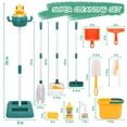 thumbnail image 2 of JoyStone 12 Pcs Dinosaur Kids Cleaning Set, Pretend Play Kit Toddler Role Play Toys Kids Broom and Mop Set for Girls Boys Age 3+, Christmas Birthday Gift for Girls Boys, Green, 2 of 7