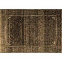 Ahgly Company Indoor Rectangle Persian Brown Traditional Area Rugs, 8' x 10'
