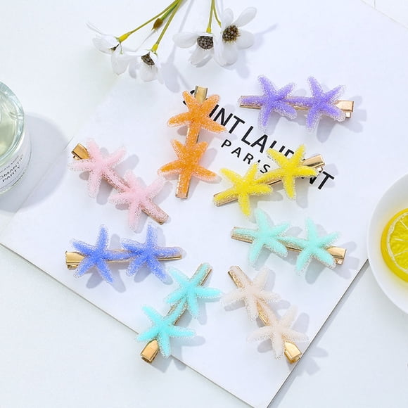 OULII 8Pcs Mermaid Hair Accessories Party Gift for Children Assorted Color