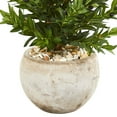 thumbnail image 3 of Nearly Natural 3' Olive Cone Topiary Artificial Tree in Sand Stone Planter, 3 of 3