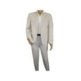 thumbnail image 3 of Men Seersucker Suit By Adolfo Stripe Casual Dressy Summer Suit 2 Button C624 Tan, 3 of 11