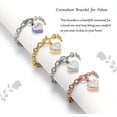 thumbnail image 4 of Heart Cremation Bracelet for Ashes - Stainless Steel Urn Bangles for Pet/Human Ashes - Memorial Keepsake Ash Jewelry, 4 of 9
