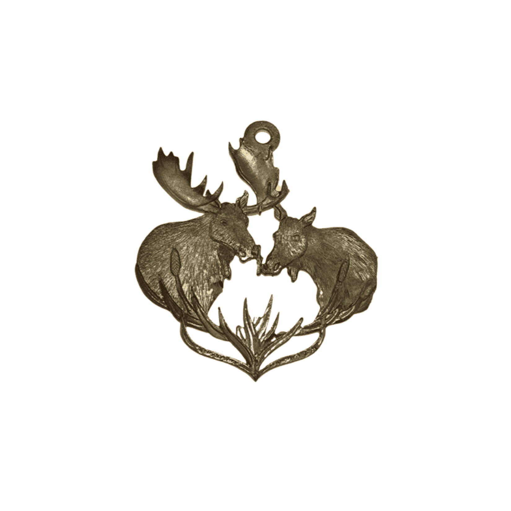 Wind Chime - 36in Moose - Gold Tube
