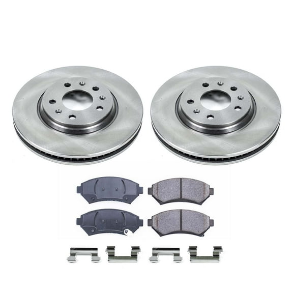 Ultimate Brakes Front Ceramic Brake Pad and Rotor Kit with Hardware WM80604