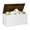thumbnail image 2 of Barara King Toy Organizer Storage Box,Flip-top Storage Chest with Self-hold Cover and Pneumatic Rod-White, 2 of 8