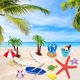 thumbnail image 3 of Decoración de pastel con sombrilla para silla de playa, 15 piezas de adornos para tarta de océano de verano, decoraciones para fiestas temáticas tropicales hawaianas Aloha Luau, 3 of 5