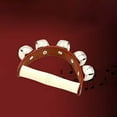 thumbnail image 4 of Percussion Bell Five Bell Leather Bracelet Hand Bell Instrument Bell Education, 4 of 7