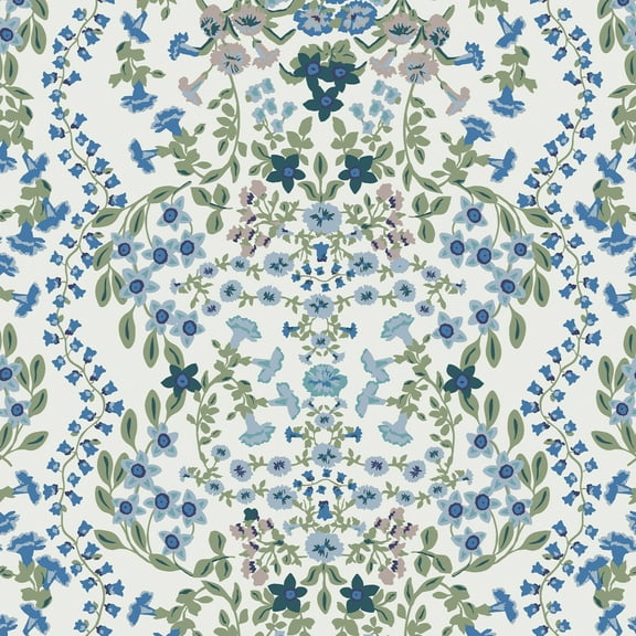 Joules Symmetrical Trellis Ditsy Crème Wallpaper