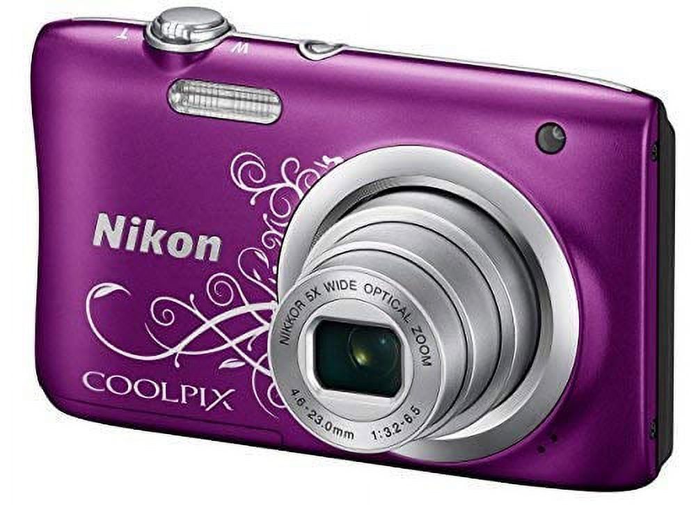 Nikon Coolpix A100 20MP Digital Camera (Decorative Purple) International Model No Warranty - image 2 of 2