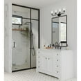 thumbnail image 2 of Lynzie Collection Four-Light Matte Black Etched Opal Glass Modern Bath Vanity Light, 2 of 11