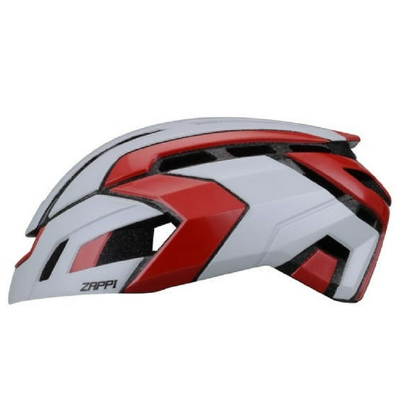 NOW ZAPPI Bike Cycling Helmet - Aerodynamic Bicycle White/Red S/M