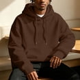 thumbnail image 6 of Venzia Men Oversized Hoodie Pullover Sweatshirt Long Sleeve Hooded Top with Kangaroo Pocket Casual Autumn Winter Wear,XXL, 6 of 8