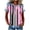 #0109-Pink, variant on Pounoo Casual Tops for Women Boho Floral Print Waffle Knit Denim Patchwork Print Tees Soft Comfy Summer Weekend Shirts Gift
