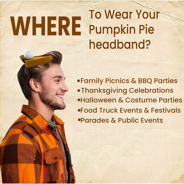 Nicky Bigs Novelties Adult Costume Accessory Pumpkin Pie  display picture 2