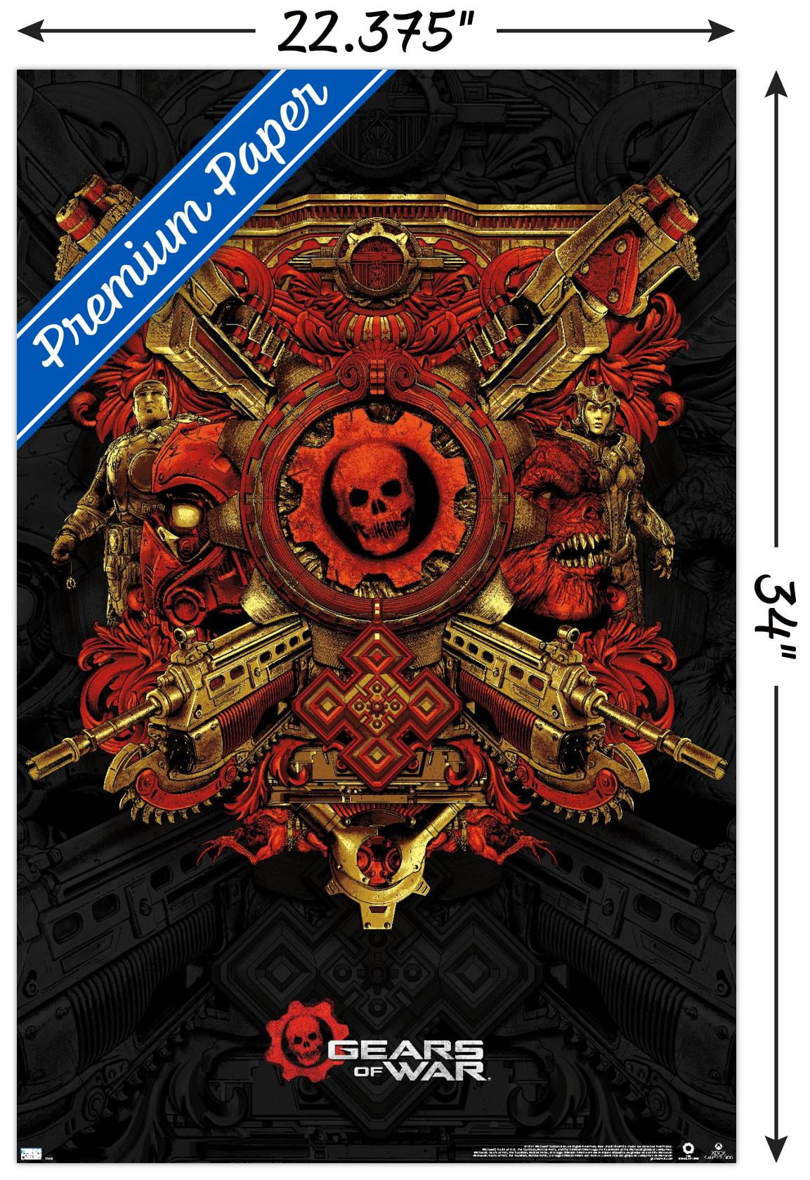 Gears of War - Legacy Wall Poster, 22.375" x 34"