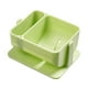 thumbnail image 5 of Soporte de esponja de maquillaje ABS autoadhesivo Minnieouse 2 compartimentos Verde 2Conjunto, 5 of 6