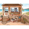 thumbnail image 2 of Kruskamp, Janet 32x25 White Modern Wood Framed Museum Art Print Titled - Ocean Treasures, 2 of 4