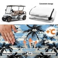 thumbnail image 6 of Uourmeti Golf Cart Seat Covers Portable, Compatible with Cart Car Sports, Golfcart Cushion Cover Fit for EZGO Club Car, Tropical Fronds Print, 6 of 8