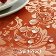 thumbnail image 4 of Rectangle Tablecloth 60 x 120 Inch Floral Jacquard Spill Proof Wrinkle Free Damask Table Cloth, Washable Fabric Table Cover for Party, Wedding, Banquet, Indoor, Outdoor, Sage Green, 4 of 6