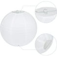 thumbnail image 7 of Naler 20 Pcs White Hanging Paper Lanterns Bulk with 20x LED Lights for Wedding Birthday Party Decor, 7 of 7