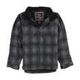 thumbnail image 1 of Parka utilitaria de lona a cuadros Free Country Negro Grande, 1 of 3