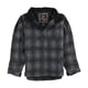 thumbnail image 1 of Parka de lona a cuadros Free Country para hombre color negro XL, 1 of 3