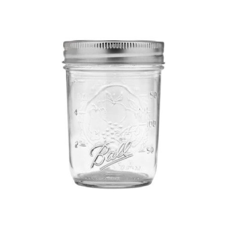 Ball, Glass Preserving Jars, 8 oz, Half Pint Regular Mouth 12